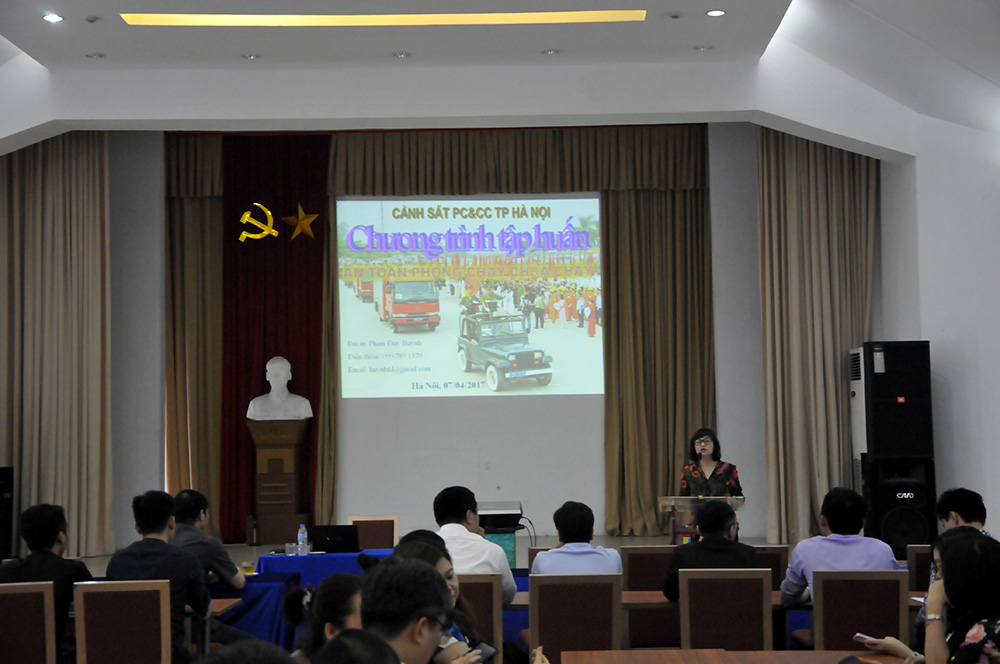 VIUP tổ chức tập huấn nghiệp vụ phòng cháy chữa cháy năm 2017