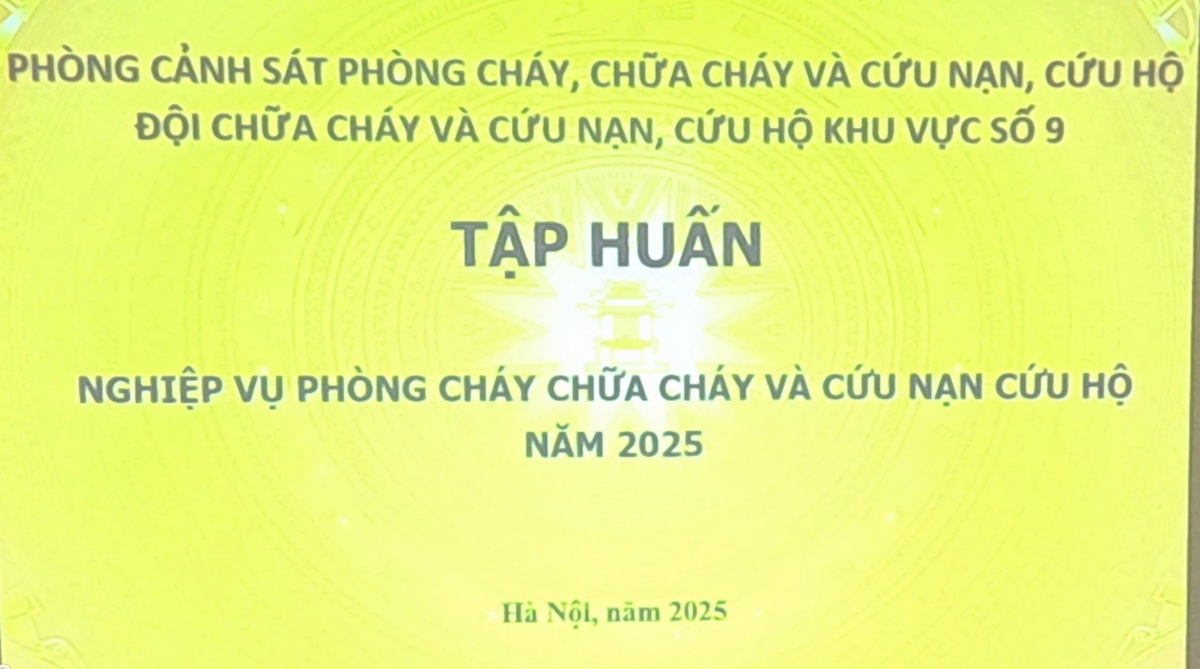 VIUP tổ chức tập huấn nghiệp vụ phòng cháy chữa cháy và cứu nạn cứu hộ năm 2025