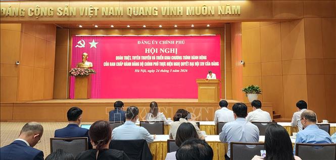 Đảng ủy Chính phủ: Phát động Cuộc thi chính luận bảo vệ nền tảng tư tưởng của Đảng