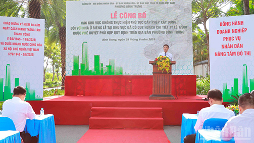 Phường Bình Trưng công bố 6 dự án đã có quy hoạch chi tiết tỷ lệ 1/500