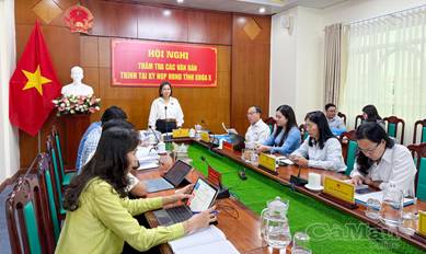 HĐND tỉnh thẩm tra tờ trình điều chỉnh Quy hoạch tỉnh Cà Mau