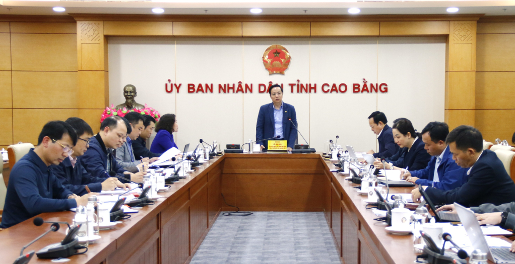 Chủ tịch UBND tỉnh Lê Hải Hòa: Rà soát, sắp xếp, sử dụng hiệu quả quỹ nhà, đất trên địa bàn tỉnh Cao Bằng