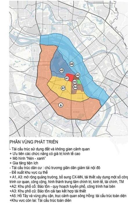 Hà Nội đề xuất tái cấu trúc hơn 20 phường nội đô trong Vành đai 3